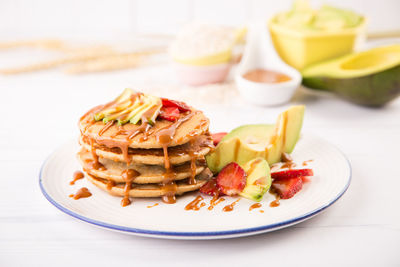 Close-up of food in plate