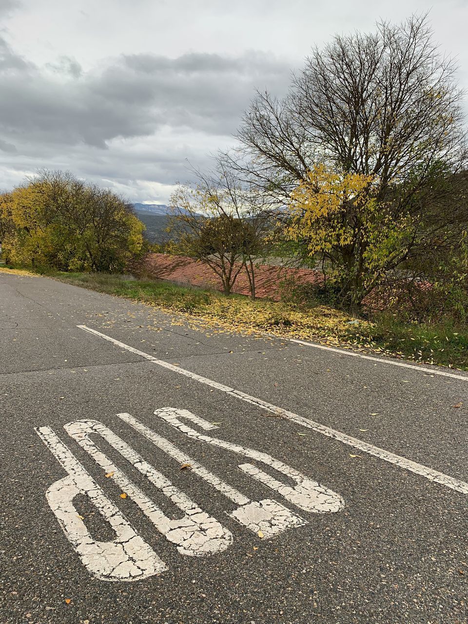 VIEW OF ROAD SIGN AGAINST SKY