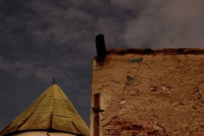 Low angle view of castle against sky