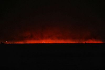 Scenic view of sky at night