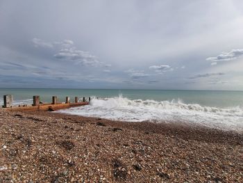 Scenic view of sea against sky