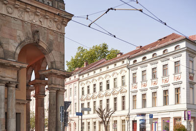 Low angle view of historical building against sky