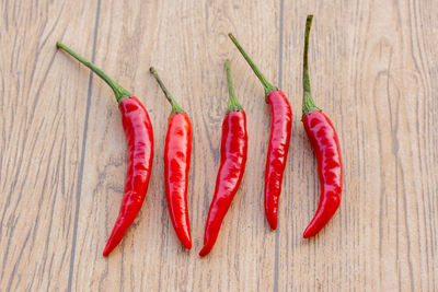 Close-up of red chili pepper over white background