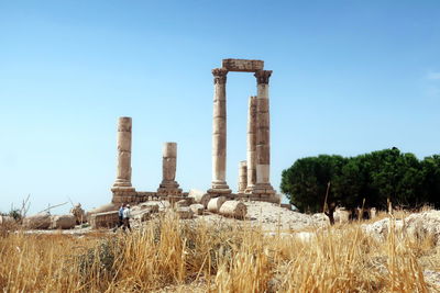 Old ruins against sky