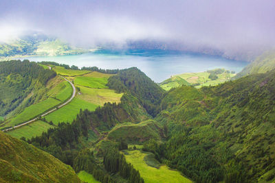 Scenic view of landscape against sky