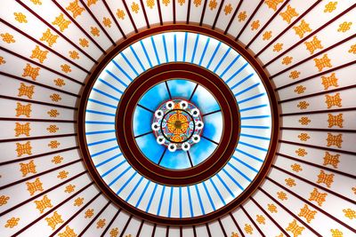 A unique house ceiling in puplic area at monggolia