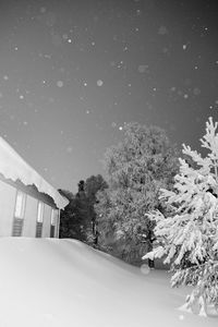 House on snow