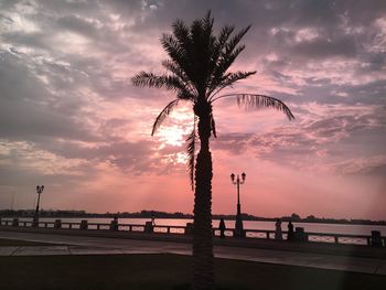 Sunset on dammam beach