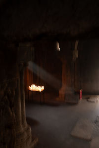 Interior of abandoned building