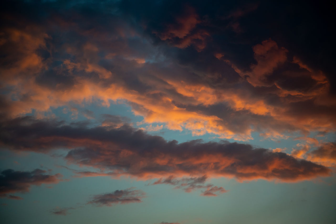 LOW ANGLE VIEW OF DRAMATIC SKY AT SUNSET