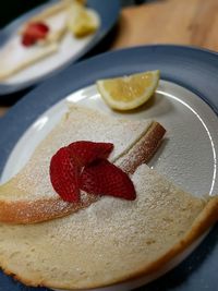 Close-up of dessert in plate