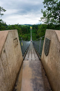 View of a suspension bridge in germany, geierlay.