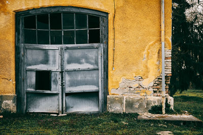 Exterior of abandoned house