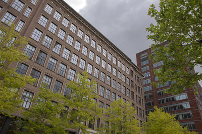 Low angle view of buildings against sky