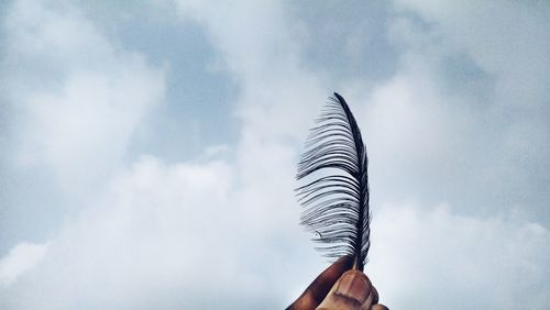 Low angle view of cloudy sky