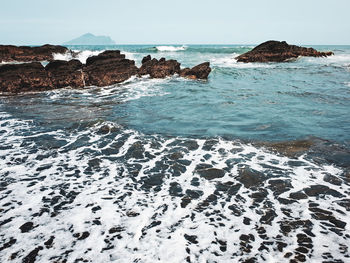 Scenic view of sea against sky