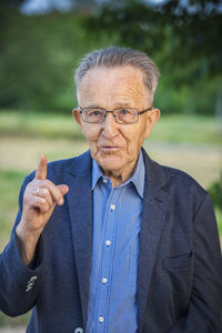 Portrait of man wearing hat