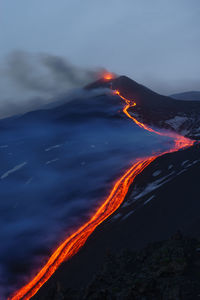 Etna volcano's eruption