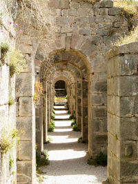 Corridor of historic building