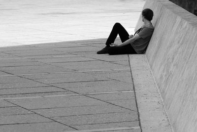 Man sitting on floor