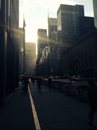 City street against sky