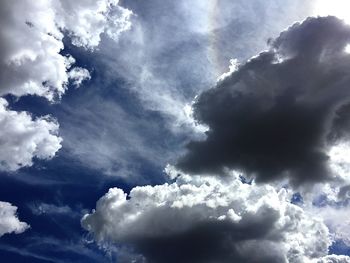 Low angle view of clouds in sky