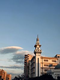 Low angle view of buildings against sky