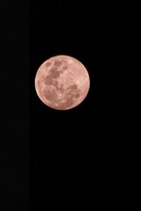 Low angle view of moon in sky