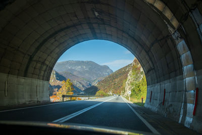 View of tunnel