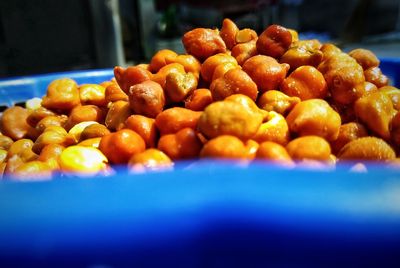 Close-up of fruits for sale at market stall