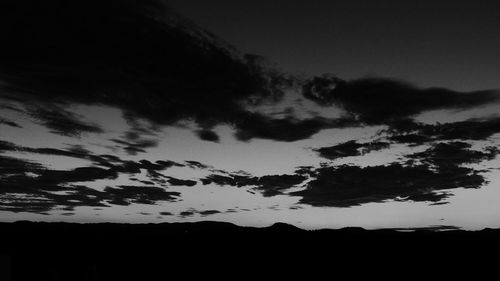 Low angle view of cloudy sky