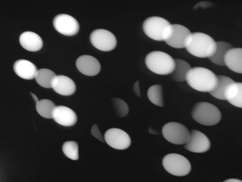 Defocused image of illuminated lights