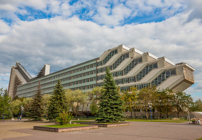 Low angle view of buildings against sky