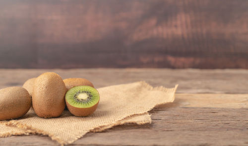 Close-up of fruits on table