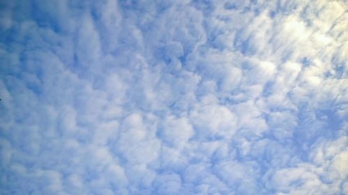 Low angle view of clouds in sky