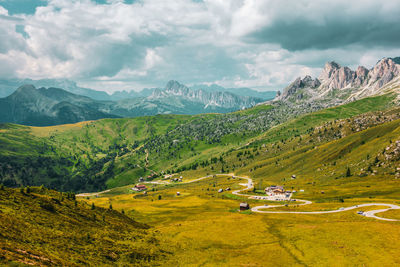 Scenic view of landscape against sky