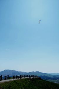 Scenic view of landscape against clear sky