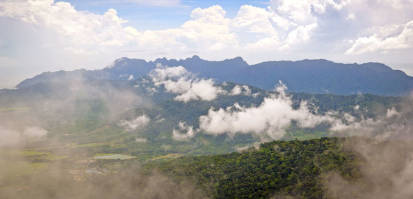 Panoramic view of landscape against sky