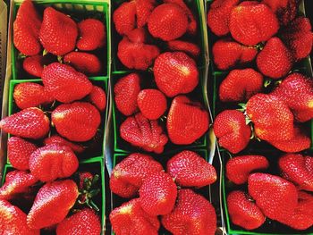 Full frame shot of strawberries