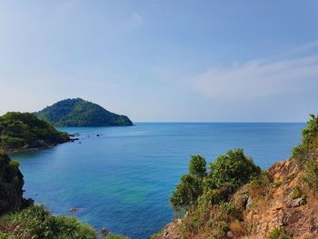 Scenic view of sea against sky