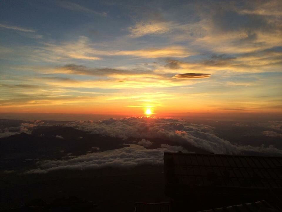 SCENIC VIEW OF SUNSET OVER MOUNTAIN