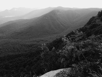 Scenic view of mountains