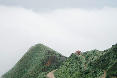 Scenic view of mountain against sky