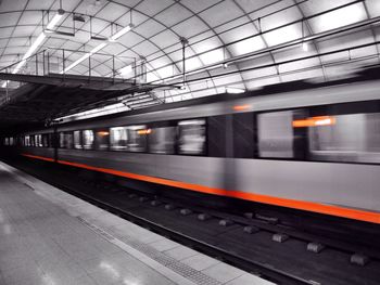 Train at subway station