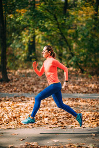 Woman jogging. nature, outdoor park