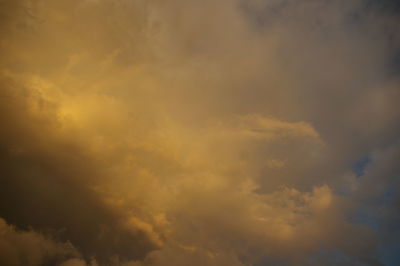Low angle view of clouds in sky