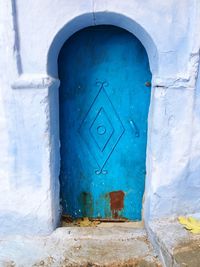 Close-up of closed door