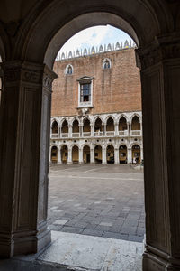 Entrance of historic building