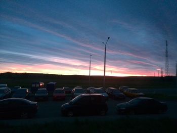 Road at sunset