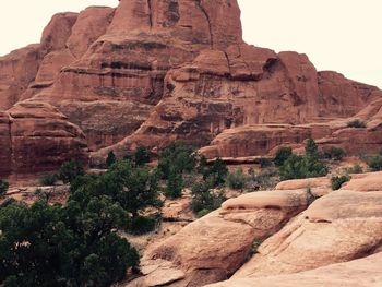 View of rock formations